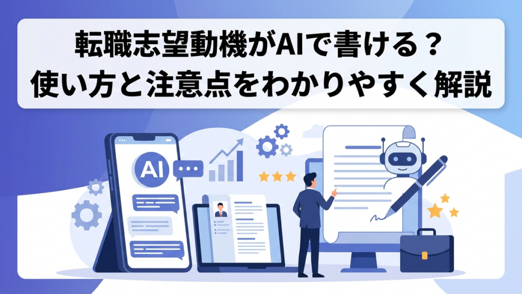 転職志望動機がAIで書ける？使い方と注意点をわかりやすく解説
