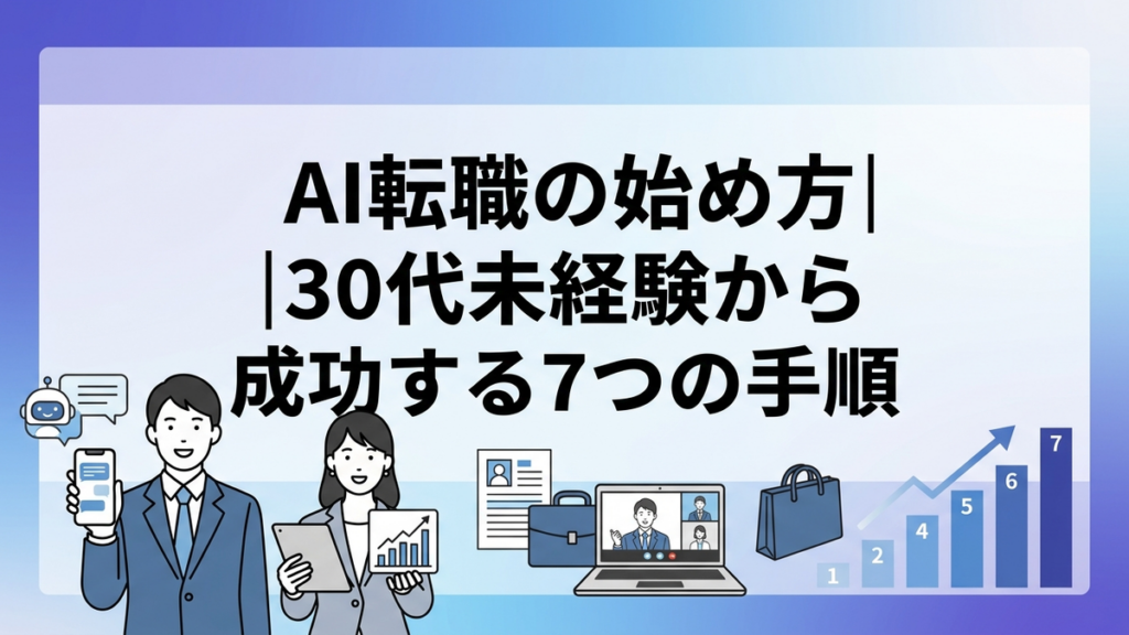 AI転職の始め方|30代未経験から成功する7つの手順